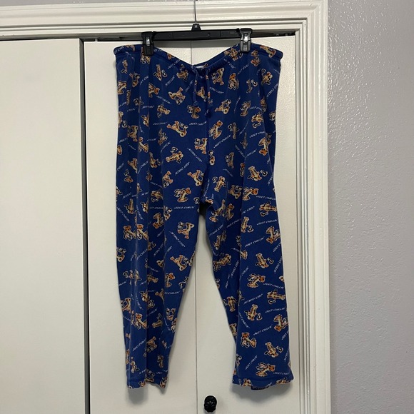 Disney Store Tigger Just Chillin Pajama Set Womens 2X Blue Long Sleeve Pants - Picture 5 of 8